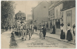 La Varenne St Maur Char Attelage 4 Chevaux  Union Des Commerçants Carnaval D' Eté Envoi à Donzy Nievre - Manifestations