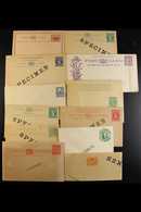 POSTAL STATIONERY- BRITISH COMMONWEALTH - "SPECIMEN" OVERPRINTS  All Different Unused QV To KGV Postal Cards, Envelopes  - Other & Unclassified
