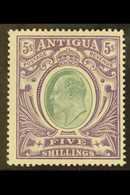 1903-07  5s Grey-green And Violet On Ordinary Paper, SG 40, Fine Mint. For More Images, Please Visit Http://www.sandafay - Other & Unclassified