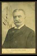 GUILLERMO UDAONDO SIGNATURE.  1904 Picture Postcard Portrait, Signed G. UDAONDO, An Argentinian Politician And Governor  - Altri & Non Classificati