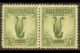 1932  1s Yellow Green, SG 140a, Never Hinged Mint Pair (2 Stamps) For More Images, Please Visit Http://www.sandafayre.co - Altri & Non Classificati