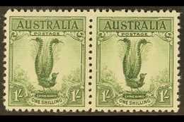 1932  1s Yellow Green, SG 140a, Never Hinged Mint Pair (2 Stamps) For More Images, Please Visit Http://www.sandafayre.co - Other & Unclassified