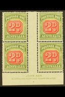 POSTAGE DUE  1946-57 2d Carmine And Green, SG D121, JOHN ASH Imprint Block Of Four, Superb Mint. (4 Stamps) For More Ima - Altri & Non Classificati