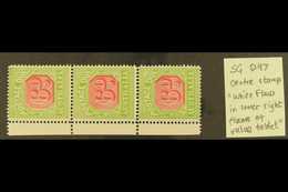 POSTAGE DUES  1922-30 6d Carmine And Yellow-green, SG D97, A Very Fine Left Marginal VERTICAL STRIP OF THREE, The Middle - Altri & Non Classificati