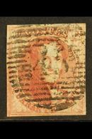 1849  40c Carmine IMPERF, SG 5 (Michel 5A), Fine Lightly Used With 4 Small To Large Margins, Fresh Original Colour & Cen - Other & Unclassified