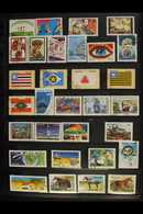 1970-1997 FINE USED COLLECTION  On Stock Pages, Virtually ALL DIFFERENT, Fine & Fresh Condition. (approx 1,200 Stamps &  - Other & Unclassified