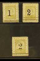 1881  1c And Both 2c On 96c Olive-bistre, SG 149/151, Fine Mint. (3 Stamps) For More Images, Please Visit Http://www.san - Guyana Britannica (...-1966)