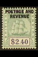 1905  $2.40 Green And Violet, SG 251, Very Fine Mint. For More Images, Please Visit Http://www.sandafayre.com/itemdetail - Guyana Britannica (...-1966)