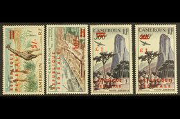 1961  Air "Republique Federale" Overprints Complete Set Inc £1 On 500f Both Types, Yvert 49/51 & 51a, Very Fine Never Hi - Altri & Non Classificati