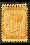 1862  1d Brown Orange, Perf 11, SG 6, Mis-perforated Stamp Showing A Double Row Of Perfs At Top. For More Images, Please - Other & Unclassified