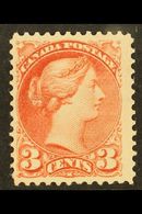 1870  3c Pale Rose Red, Small Head, SG 80, Very Fine And Fresh Mint Og. Lovely Stamp. For More Images, Please Visit Http - Altri & Non Classificati