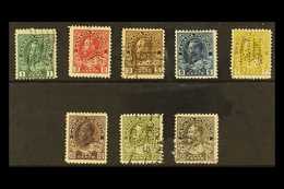 OFFICIALS  1923 King George V "Admirals" Complete Set Punctured With Type O1 "OHMS" Perfins, SG O1/O8, Fine Used. (8 Sta - Altri & Non Classificati