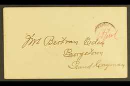 1908 MANUSCRIPT PROVISIONALS  Cover Endorsed "Pd ¼d W.G. McC" In Red Ink, With "George" C.d.s. (date Unclear, Possibly O - Cayman Islands