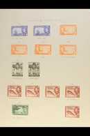 1938-49 SPECIALIZED COLLECTION.  A Very Fine Mint Collection On 6 Album Pages, Most Stamps Being From The 1938-48 Pictor - Cayman (Isole)
