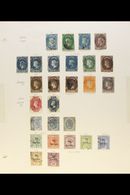 1857-1935 USED COLLECTION  Presented On Album Pages. Includes 1857-59 Star Wmk Imperf Range To 6d, 1863-70 CC Wmk Select - Ceylon (...-1947)