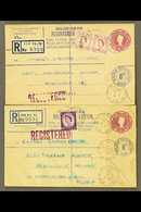 1959  (Jan) GB 6d Registered Envelope With Additional 6d Wilding Pair, Cancelled BFPO Christmas Island Cds's, Sent To Ha - Christmas Island