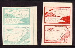 COMPANIA COLOMBIANA DE NAVEGACION AEREA  1920 Sea And Mountains, Cliffs And Lighthouse Set Complete, SG 11/14, As 2 Marg - Colombia