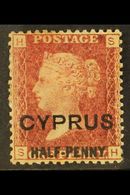 1881  ½d On 1d Red With 13mm Surcharge, Plate 217, SG 9, Fine Mint.  For More Images, Please Visit Http://www.sandafayre - Altri & Non Classificati