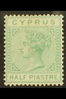 1881  ½pi Emerald-green, Wmk Crown CC, SG 11, Fine Mint. For More Images, Please Visit Http://www.sandafayre.com/itemdet - Altri & Non Classificati