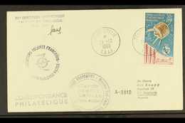 TAAF  1966 (31 Dec) Cover To Austria Bearing 1965 30f UIT Air Stamp (Maury 9), Tied Neat Terre Adelie Cds, Expedition An - Altri & Non Classificati