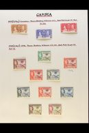 1937-1949 COMPLETE SUPERB MINT COLLECTION  On Leaves, All Different, Inc 1938-46 Elephant Set, 1948 Wedding Set Etc. Lov - Gambia (...-1964)