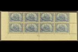 1915-19  2m Deep Blue 'War Printing' Perf Holes 25:17 (Michel 95 B IIa, SG 94B), Superb Never Hinged Mint Marginal BLOCK - Altri & Non Classificati