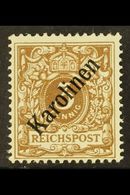 CAROLINE ISLANDS  1899 3pf Grey-brown Overprint Type I (Michel 1 I, SG 1), Fine Mint, Very Fresh. For More Images, Pleas - Altri & Non Classificati