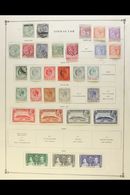 1886-1960's MINT AND USED COLLECTION  On Printed Pages, Plus A Few On Stockcards Awaiting Incorporation. Note QV And KEV - Gibilterra