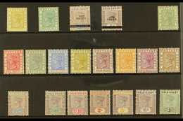 1876-1902 ALL DIFFERENT MINT QV COLLECTION.  A Colourful Mint Selection Presented On A Stock Card That Includes 1876-84  - Costa D'Oro (...-1957)