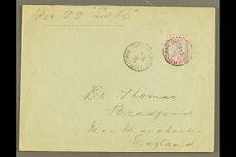 1901  (2 Dec) Cover Addressed To England, Endorsed "Per S.S. Soho", Bearing 1d QV Stamp Tied By "Cape Coast" Cds, Plus A - Costa D'Oro (...-1957)