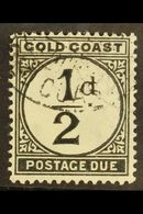 1923  Postage Due ½d Black, SG D1, Fine Cds Used.  For More Images, Please Visit Http://www.sandafayre.com/itemdetails.a - Costa D'Oro (...-1957)