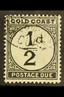 1923  Postage Due ½d Black, SG D1, Fine Cds Used.  For More Images, Please Visit Http://www.sandafayre.com/itemdetails.a - Gold Coast (...-1957)