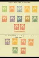 1890 IMPERF PROOFS.  A Lovely Collection Of All Different IMPERF PROOFS For The 1890 Arms Issue (Scott 40/50) Printed On - Honduras