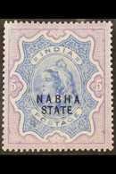 1885-1887  5r Ultramarine & Violet "Nabha State" Opt'd, SG 33, Very Fine Mint For More Images, Please Visit Http://www.s - Altri & Non Classificati