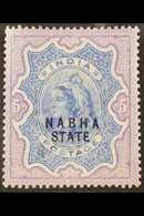 1885-1887  5r Ultramarine & Violet "Nabha State" Opt'd, SG 33, Very Fine Mint For More Images, Please Visit Http://www.s - Other & Unclassified