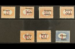 VENEZIA GIULIA  POSTAGE DUES 1918 Overprint Set Complete, Sass S4, Very Fine Never Hinged Mint. Cat €2500 (£1900) Rare S - Non Classificati