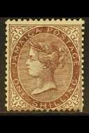 1860-70  1s Purple-brown, SG 6a, Mint With Lovely Strong Colour. For More Images, Please Visit Http://www.sandafayre.com - Jamaica (...-1961)