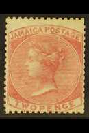 1860-70  2d Rose, SG 2, Mint With Good Colour And Full Perfs.  For More Images, Please Visit Http://www.sandafayre.com/i - Jamaica (...-1961)