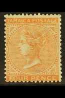 1860-70  4d Brown-orange, SG 4, Extremely Fine Mint With Large Part Original Gum. For More Images, Please Visit Http://w - Giamaica (...-1961)