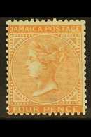 1860-70  4d Brown-orange, SG 4, Extremely Fine Mint With Large Part Original Gum. For More Images, Please Visit Http://w - Jamaica (...-1961)