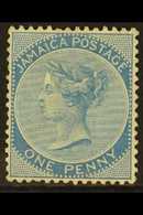 1870-83  1d Blue, SG 8, Fine Mint. For More Images, Please Visit Http://www.sandafayre.com/itemdetails.aspx?s=620269 JAM - Jamaica (...-1961)