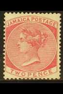 1870-83  2d Deep Rose, SG 9a, Very Fine Mint. For More Images, Please Visit Http://www.sandafayre.com/itemdetails.aspx?s - Jamaica (...-1961)