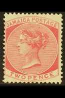 1870-83  2d Rose, SG 9, Fine Mint. For More Images, Please Visit Http://www.sandafayre.com/itemdetails.aspx?s=620270 JAM - Giamaica (...-1961)