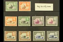 1938-54 PERF 13 X 11¾ FINE MINT  An Attractive Group That Includes 5c (both Colours), 10c (both Colours), 50c X2 Differe - Vide