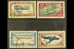 1933  (Sep) Air Charity Wounded Airmen Complete Perf Set (Michel 228/31 A, SG 243A/46A), Very Fine Cds Used, Very Fresh. - Lettonia