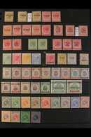 PERAK  1880-1957 MINT COLLECTION On Stock Pages, All Different, Inc 1880-81 2c SG 5 Unused, 1882-83 2c Brown (x2, One Wi - Other & Unclassified