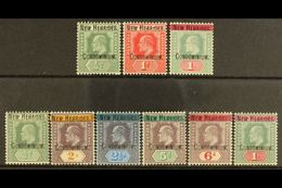 1908  Fiji Opt'd KEVII Set, SG 1a/9, Fine Mint (9 Stamps) For More Images, Please Visit Http://www.sandafayre.com/itemde - Altri & Non Classificati