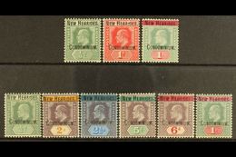 1908  Fiji Opt'd KEVII Set, SG 1a/9, Fine Mint (9 Stamps) For More Images, Please Visit Http://www.sandafayre.com/itemde - Other & Unclassified