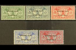 1925  French Currency Postage Due Set Overprinted "Specimen", SG FD53s/7s, Very Fine Mint. (5 Stamps) For More Images, P - Altri & Non Classificati