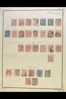 1874-1878 SIDEFACE ISSUES.  USED COLLECTION With Shades, Perf Types & Postmark Interest Presented On Leaves, Inc 1874-78 - Altri & Non Classificati
